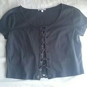 Corset front crop top